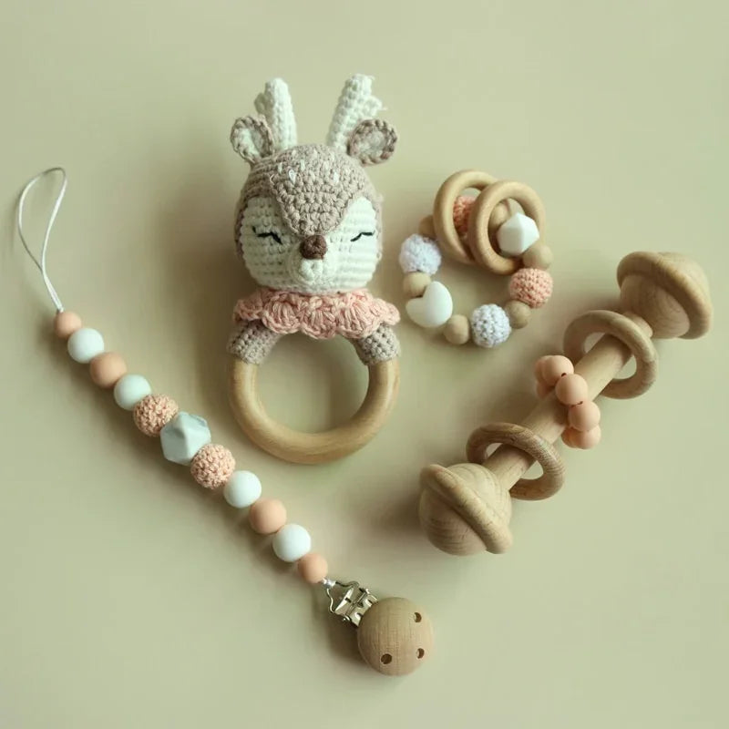 Wooden Animal Newborn Set