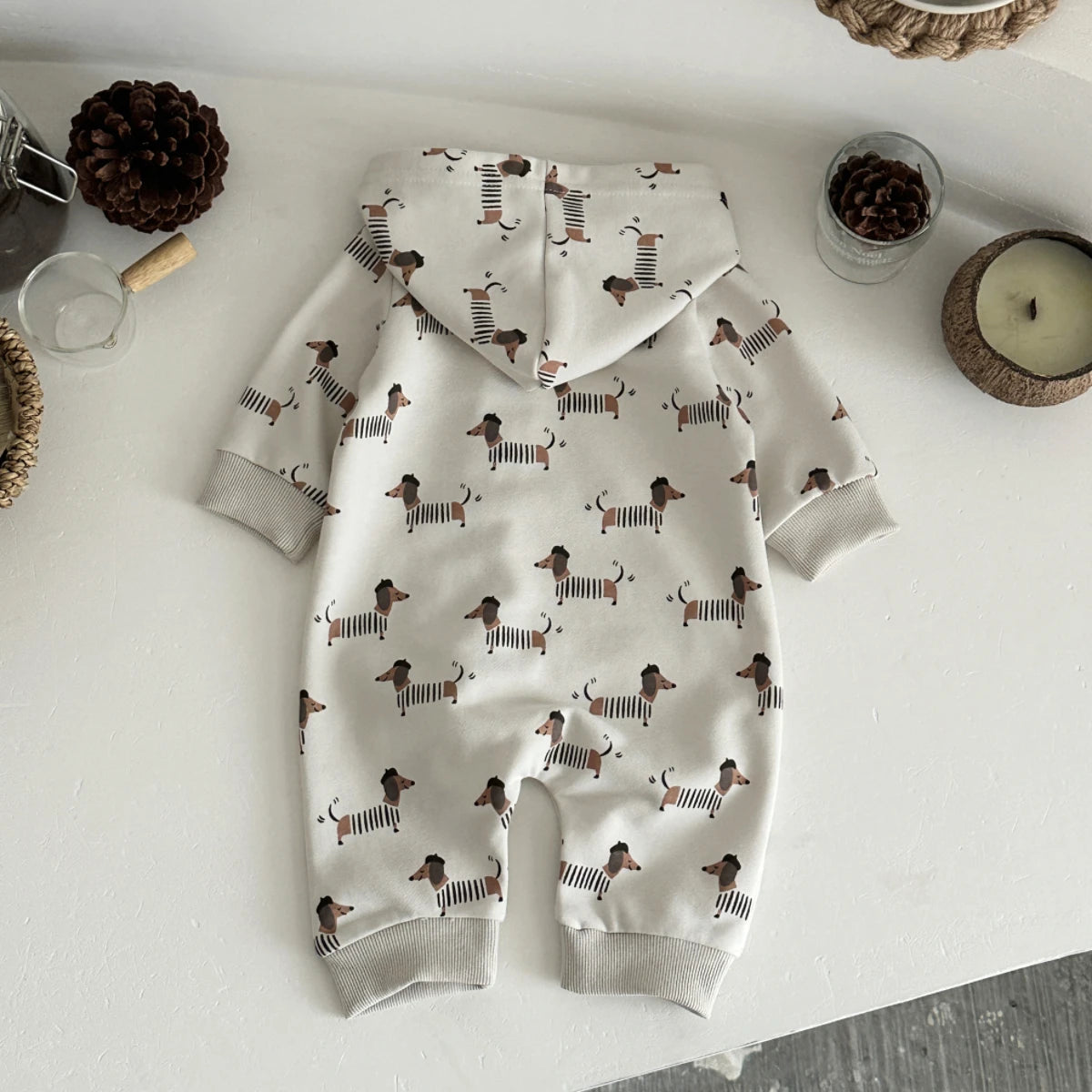 Sausage Dog Hooded Jumpsuit