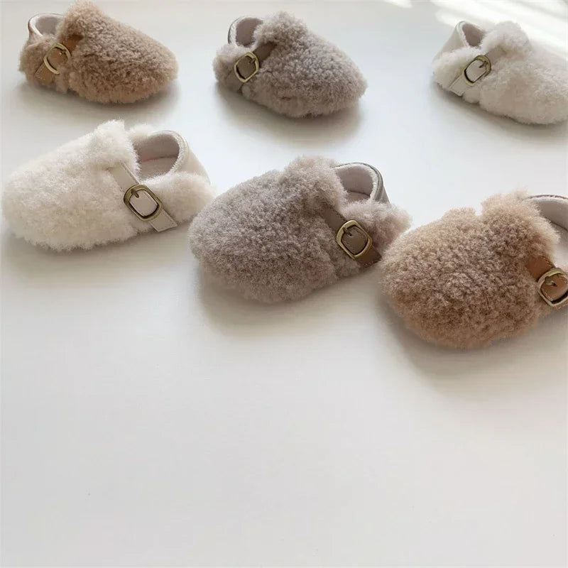 Fluffy Baby Soft Sole Shoes