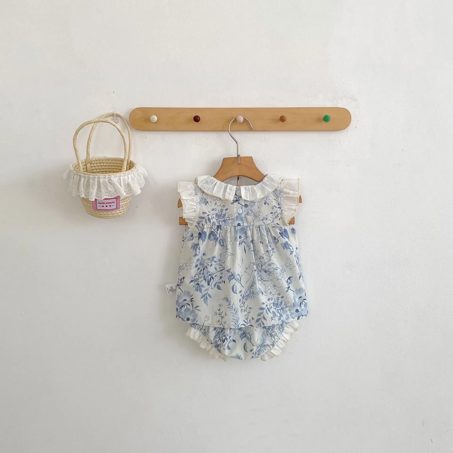 Baby Porcelain Ruffle Top and Bloomers