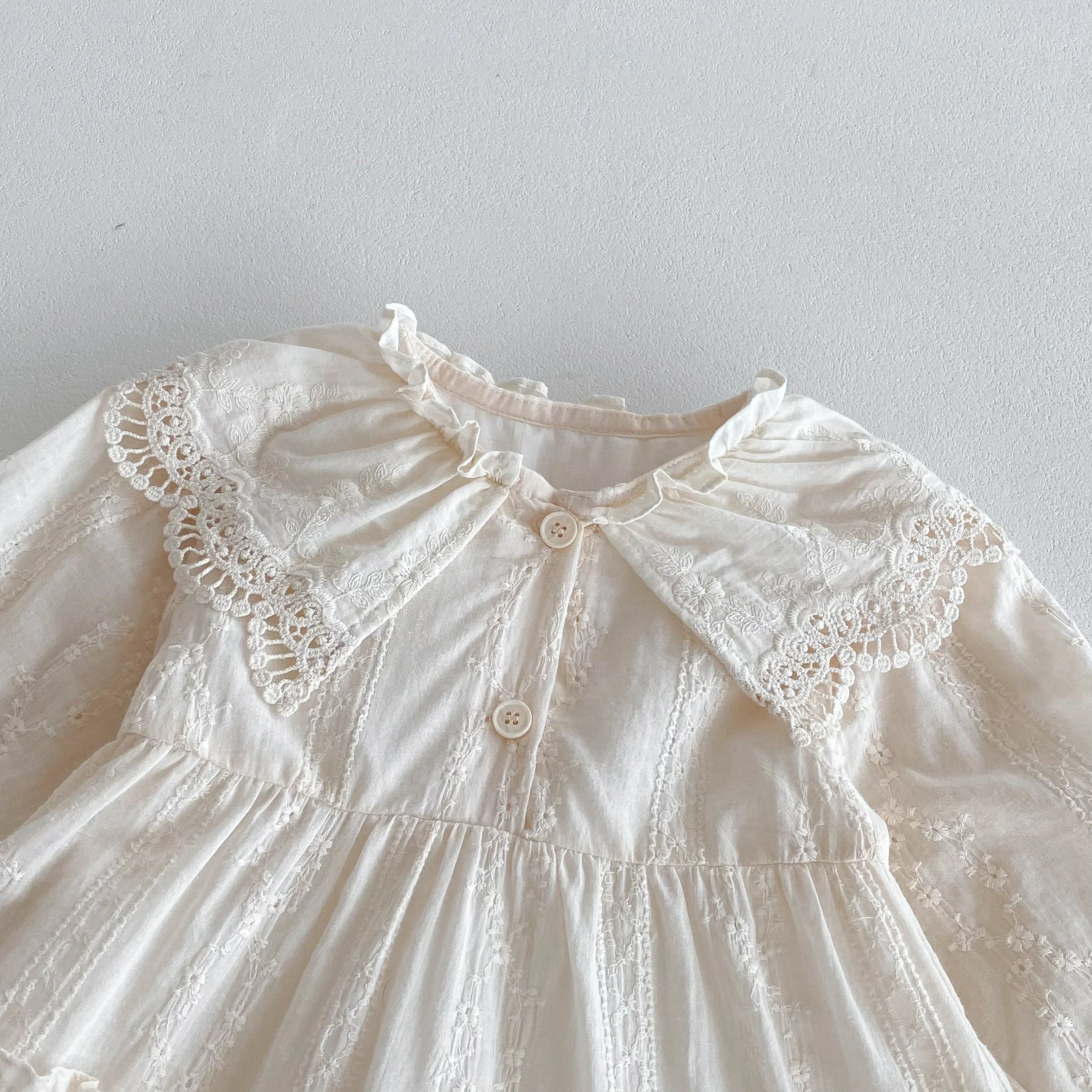 Pretty Lace Collar Dress