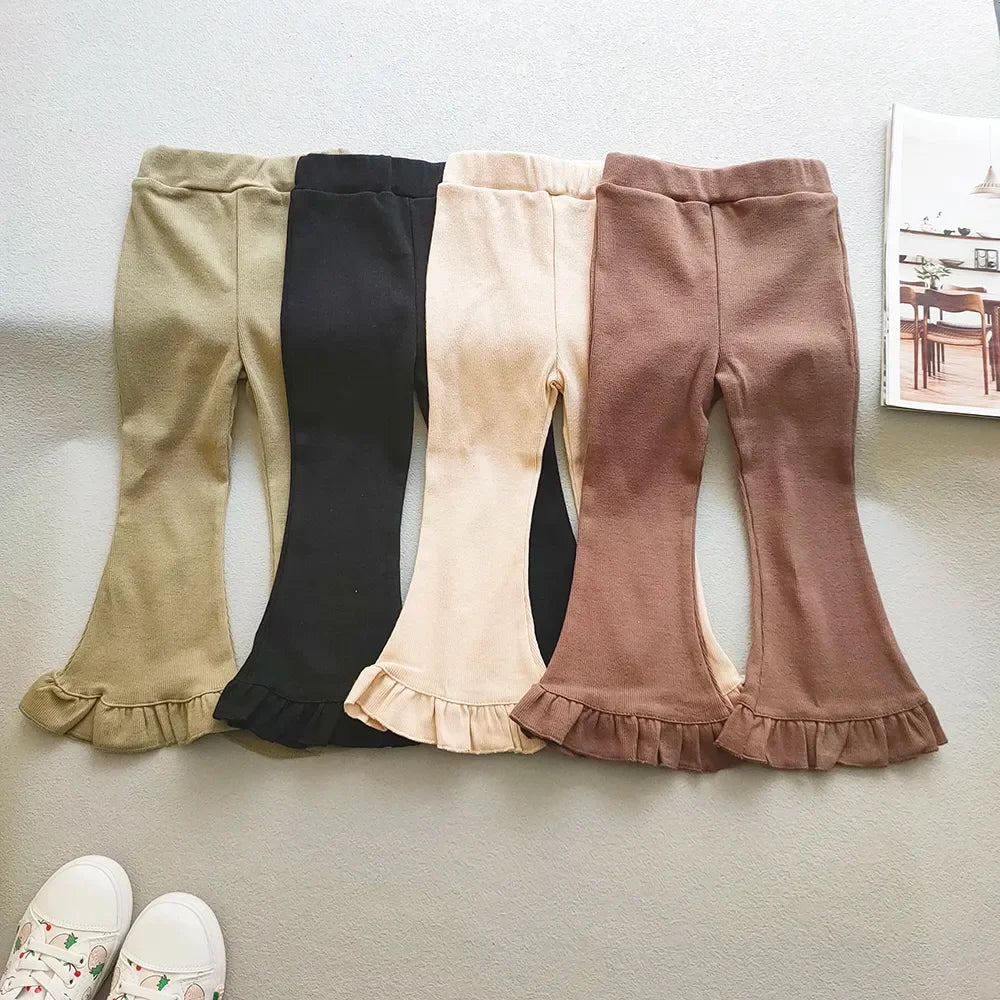 Flared Ruffle Leggings