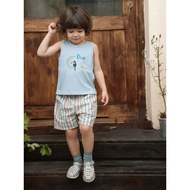 Rainbow Striped Loose Trousers/Shorts