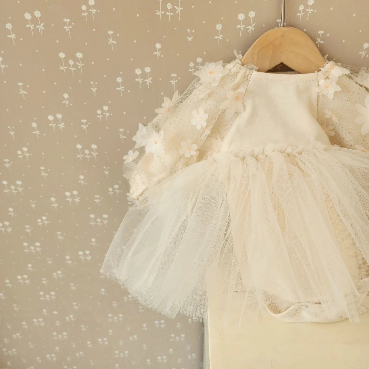 Baby Floral Tulle Romper Dress