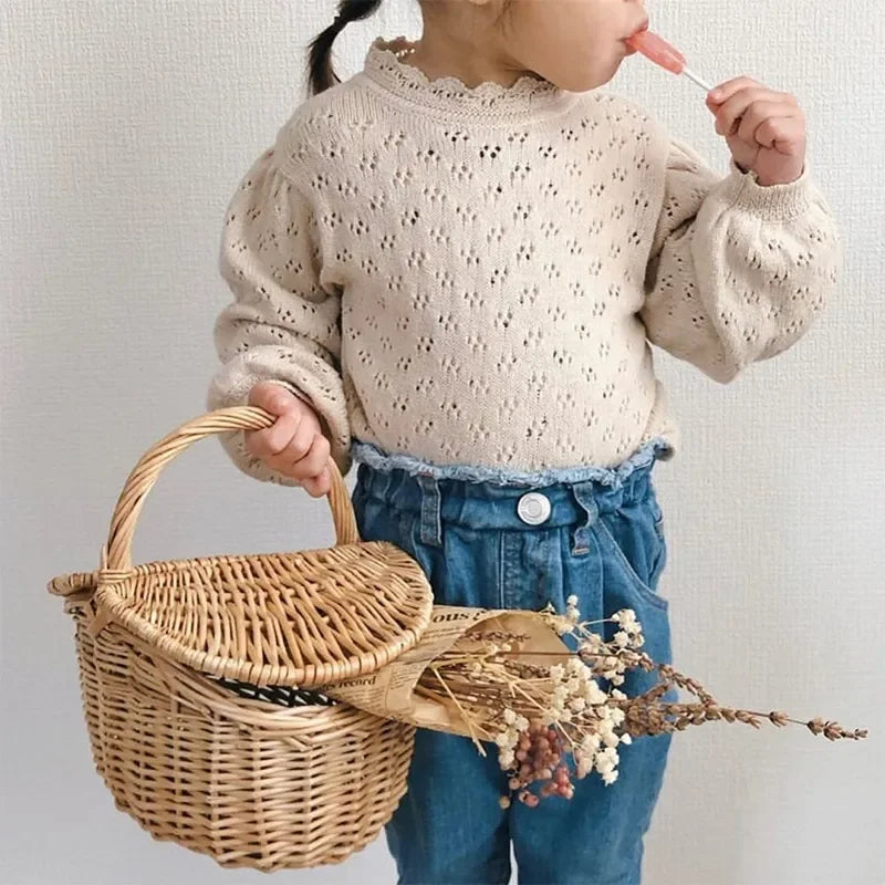 Knitted Balloon Sleeve Jumper