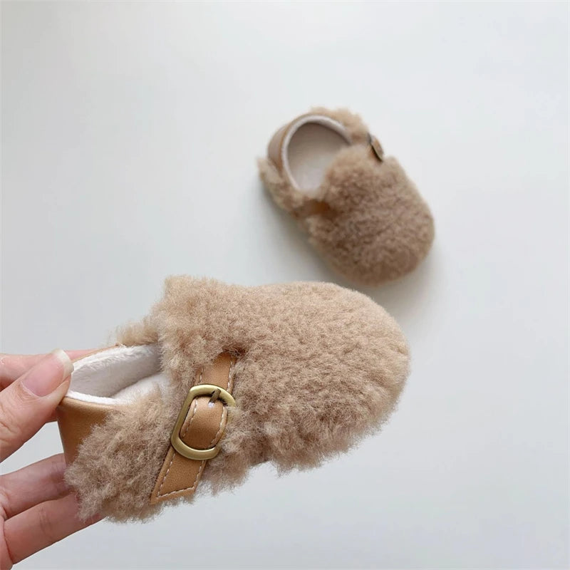 Fluffy Baby Soft Sole Shoes