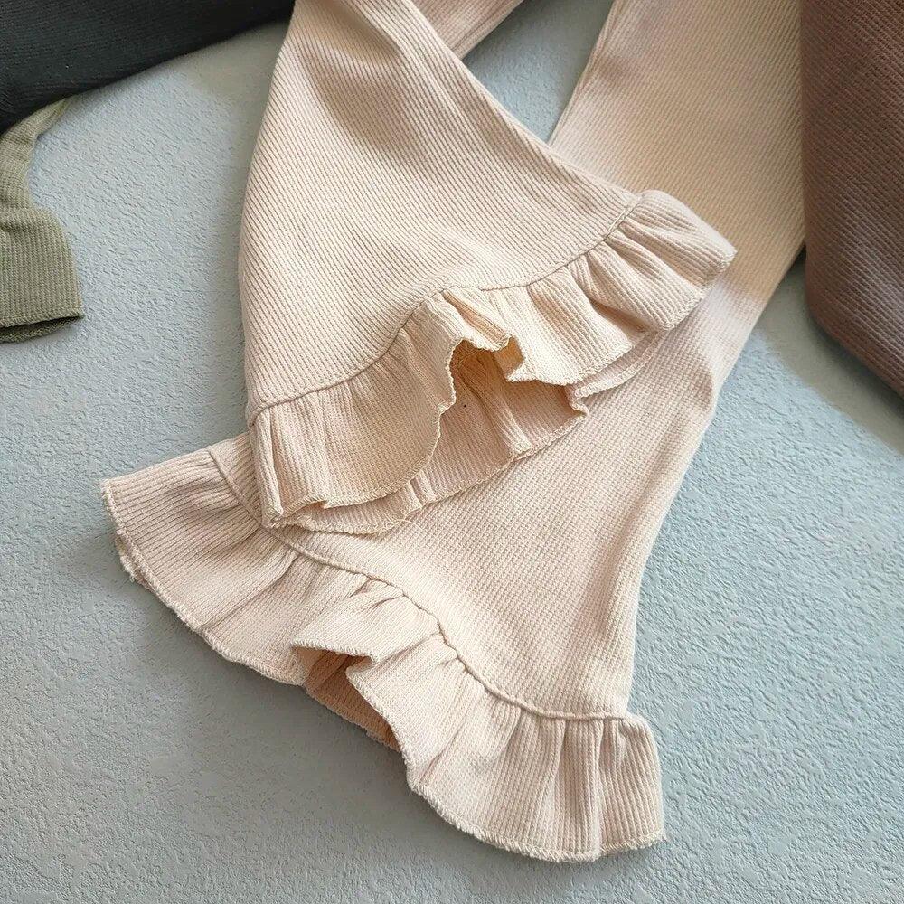 Flared Ruffle Leggings