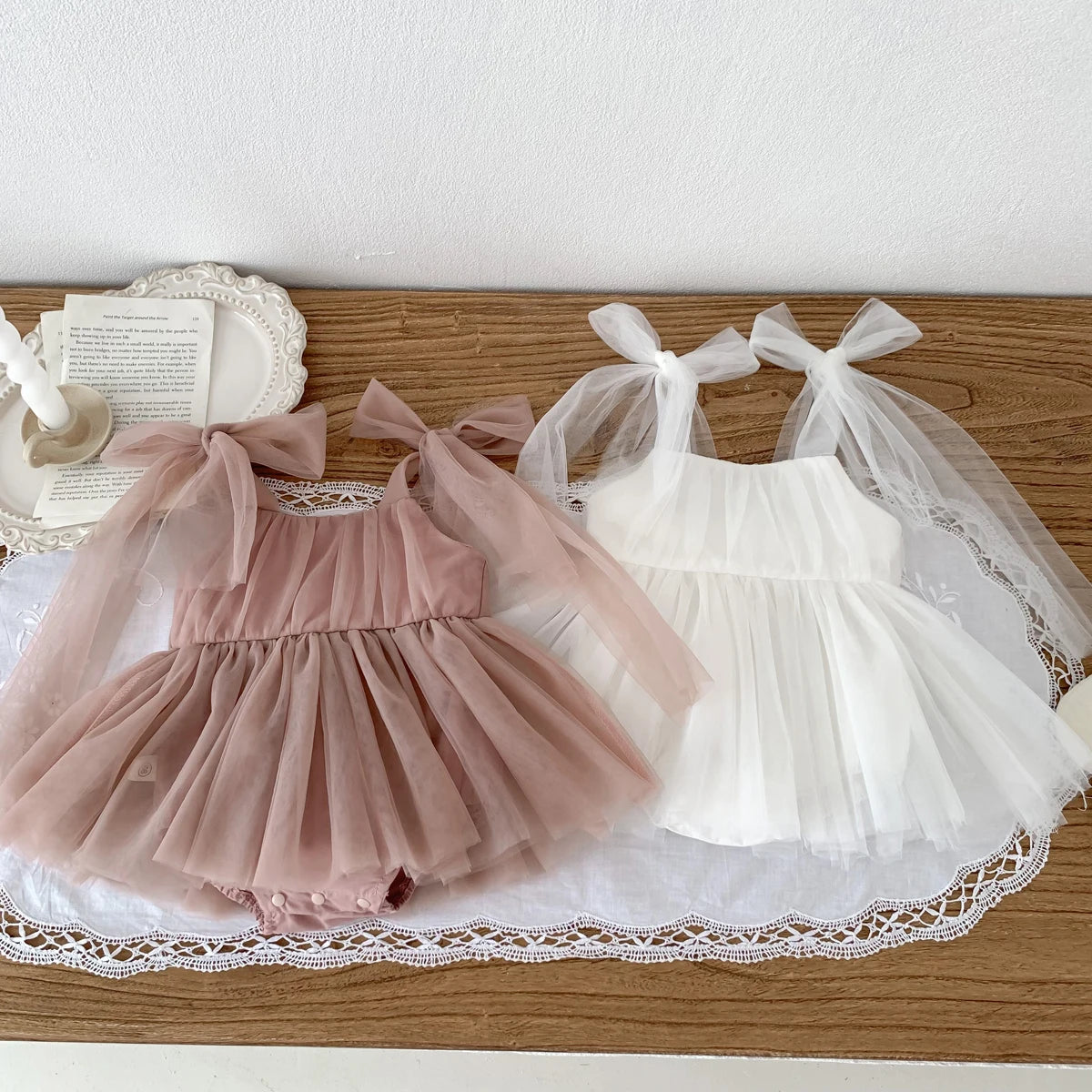 Summer Baby Tulle Romper Dress