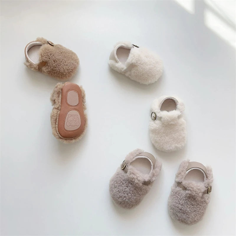 Fluffy Baby Soft Sole Shoes