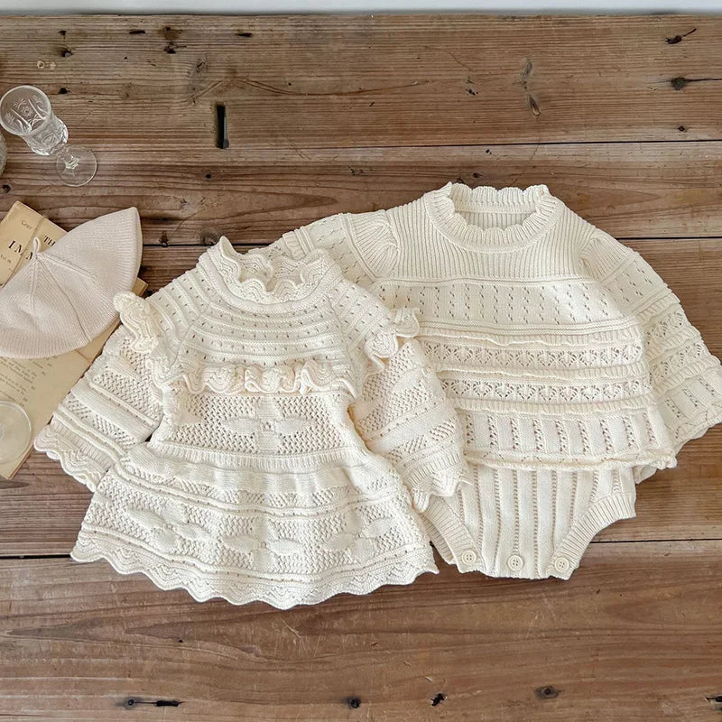 Knitted Ruffle Dress