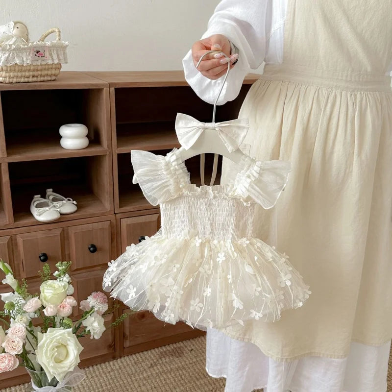 Flower Tutu Romper Dress