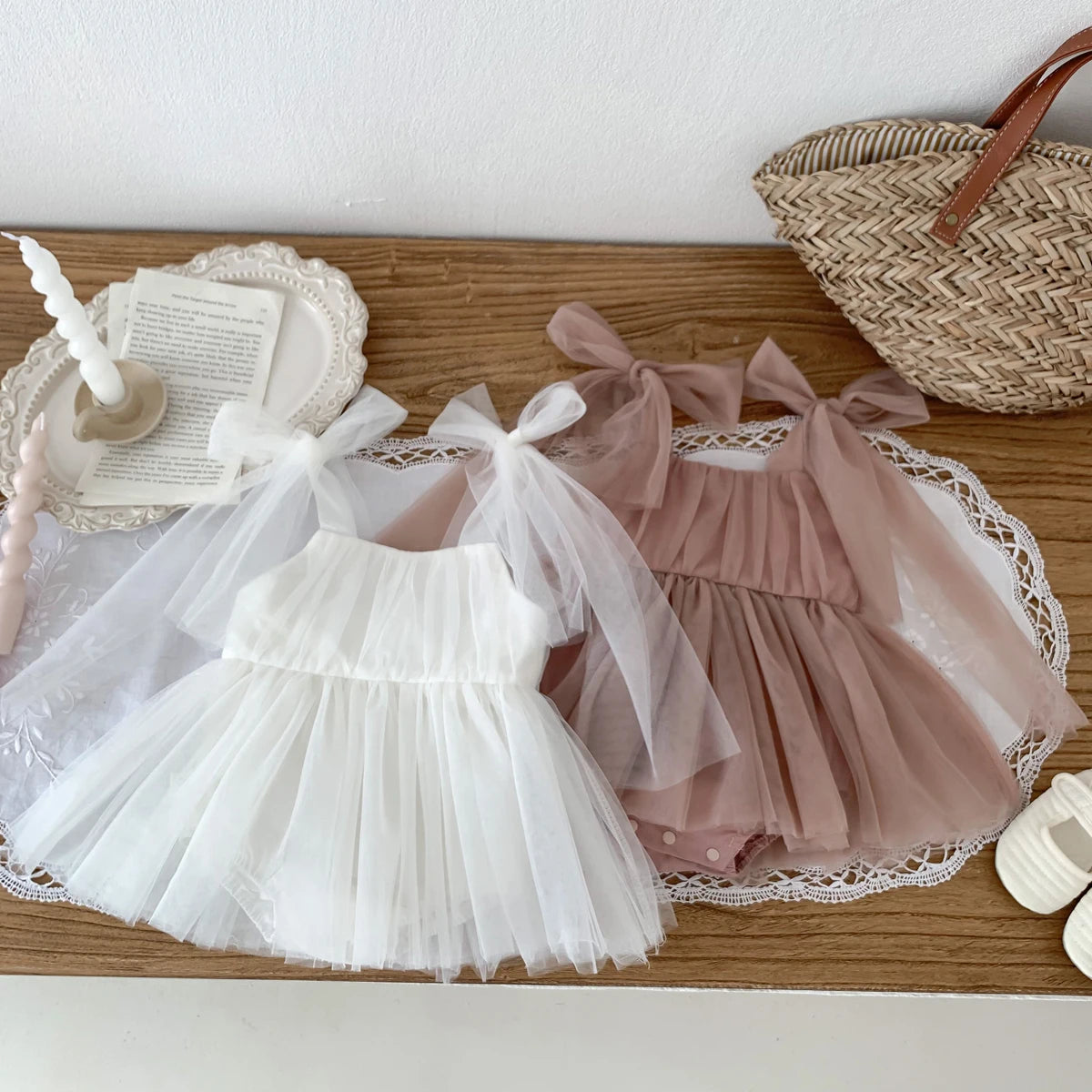 Summer Baby Tulle Romper Dress