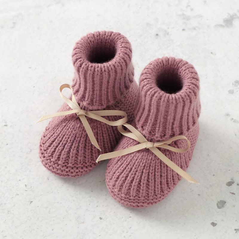 Baby Knitted Shoes & Mittens - Belle Baby