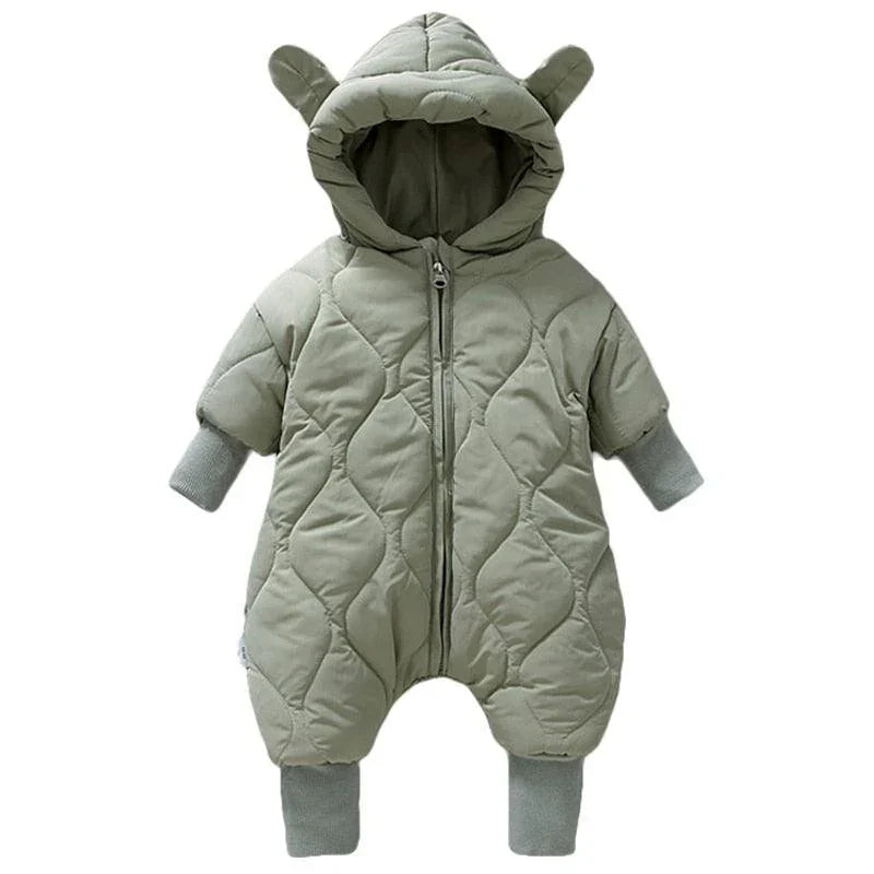 Bear Hood Winter Jumpsuit - Belle Baby