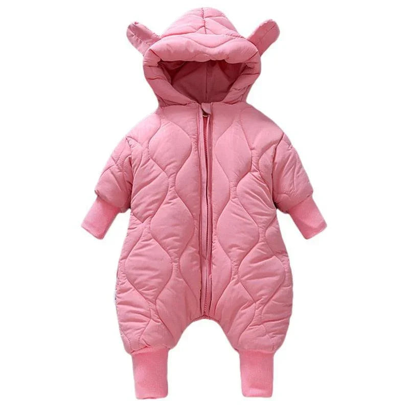 Bear Hood Winter Jumpsuit - Belle Baby