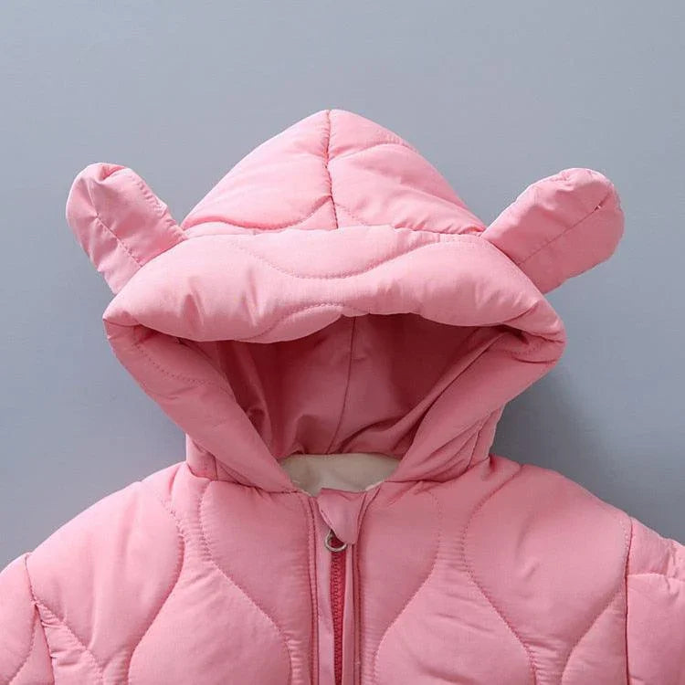Bear Hood Winter Jumpsuit - Belle Baby