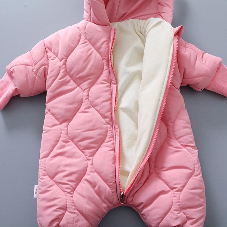 Bear Hood Winter Jumpsuit - Belle Baby