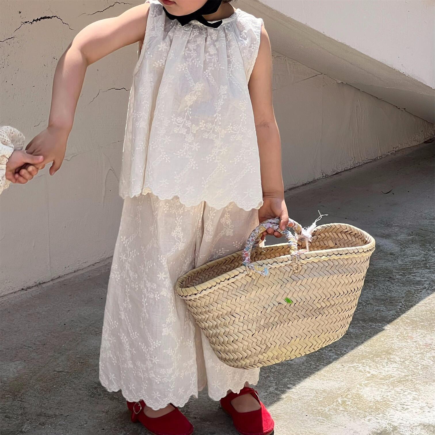Belle Embroidery Top & Trousers Set - Belle Baby