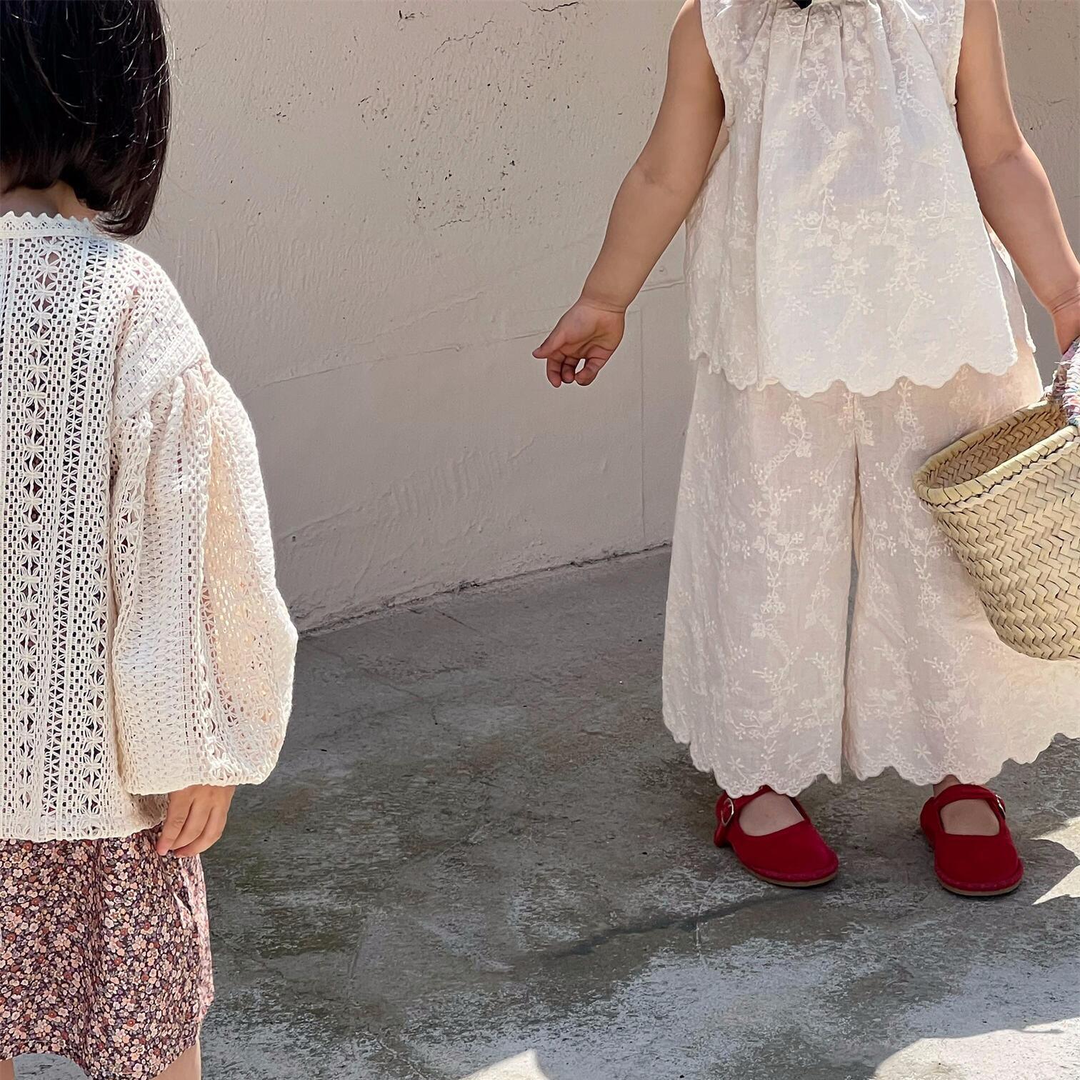 Belle Embroidery Top & Trousers Set - Belle Baby