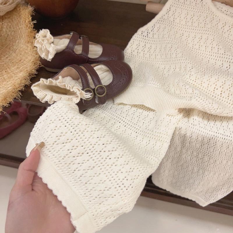 Boho Knitted Top and Trouser Set - Belle Baby