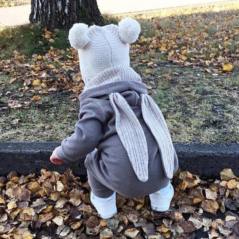 Bunny Ear Hooded Romper - Belle Baby