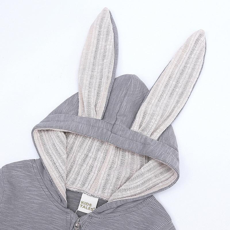 Bunny Ear Hooded Romper - Belle Baby