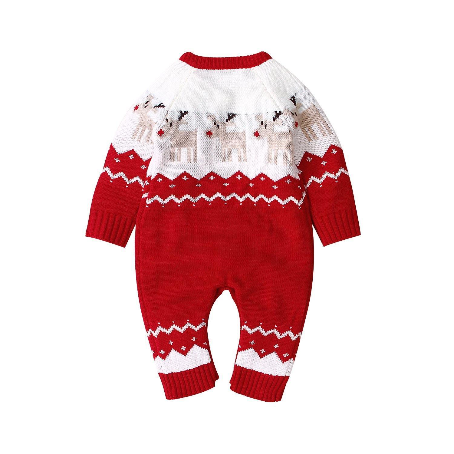Christmas Deer Jumpsuit - Belle Baby