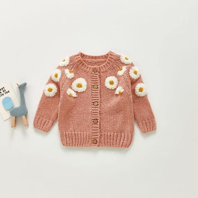 Daisy Embroidery Cardigan - Belle Baby