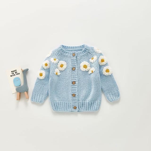 Daisy Embroidery Cardigan - Belle Baby