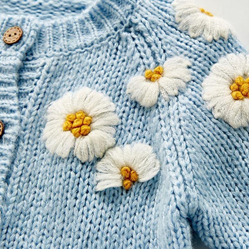 Daisy Embroidery Cardigan - Belle Baby