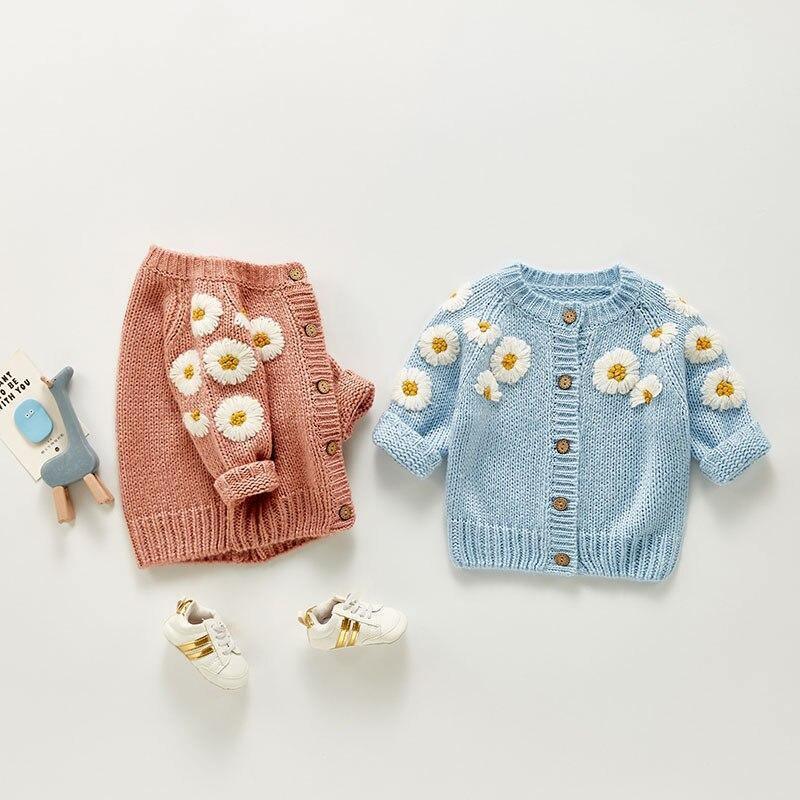 Daisy Embroidery Cardigan - Belle Baby