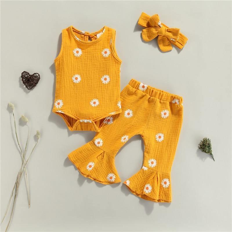 Flared Disco Daisy Set - Belle Baby