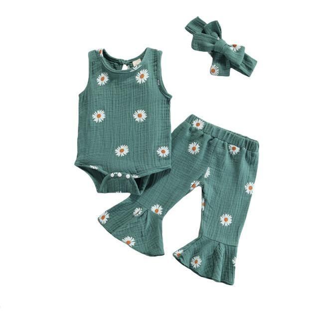 Flared Disco Daisy Set - Belle Baby