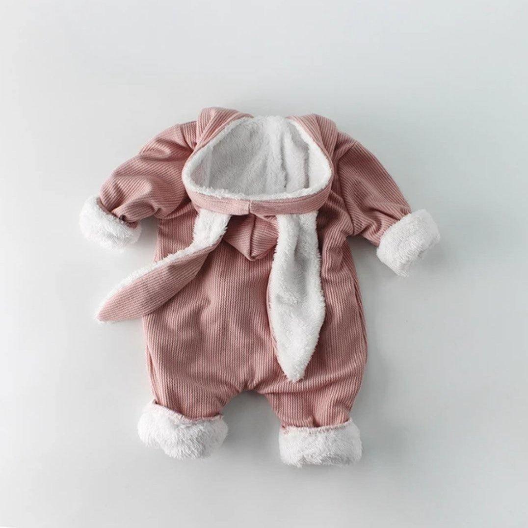 Fleece Bunny Ear Romper - Belle Baby