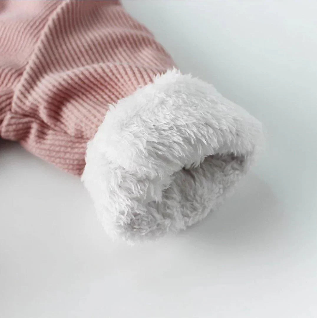 Fleece Bunny Ear Romper - Belle Baby