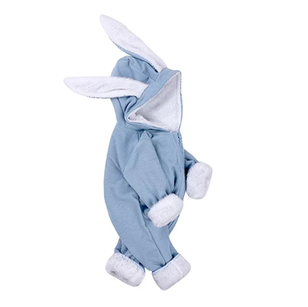 Fleece Bunny Ear Romper - Belle Baby