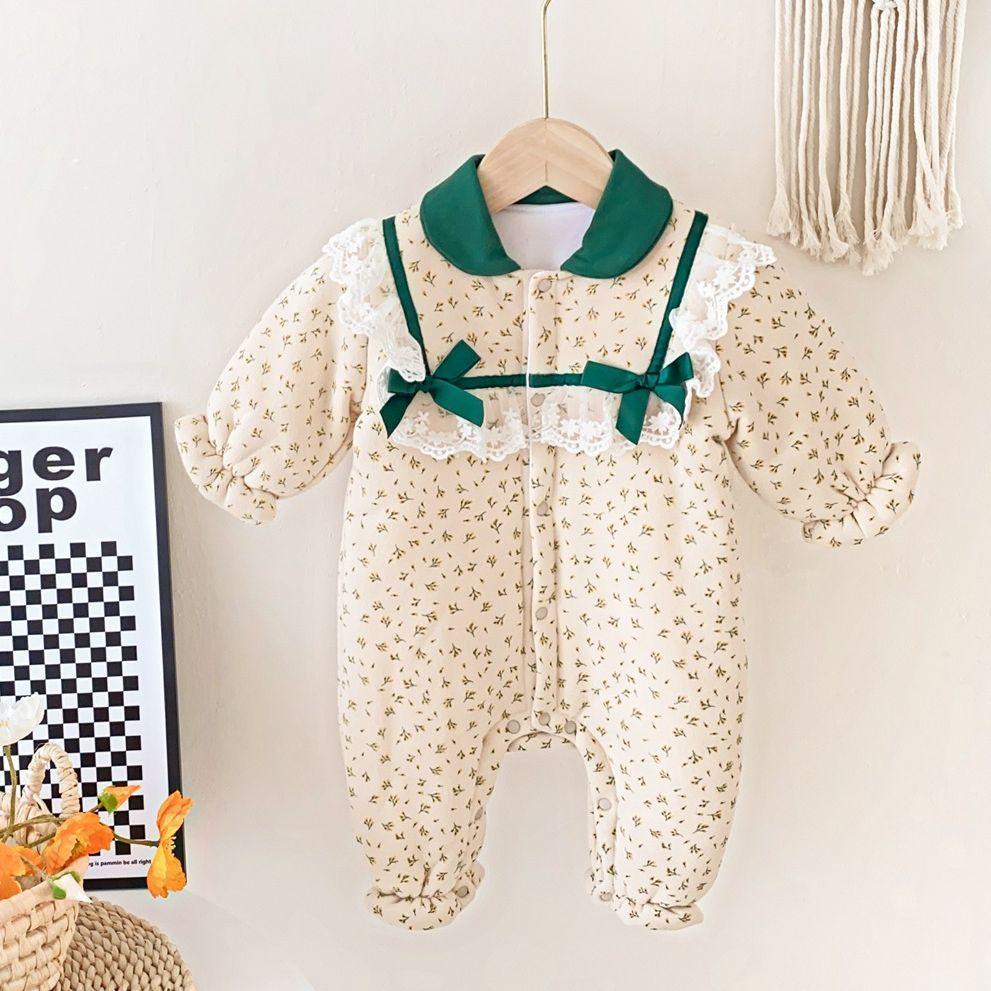 Floral Bow Bodysuit - Belle Baby