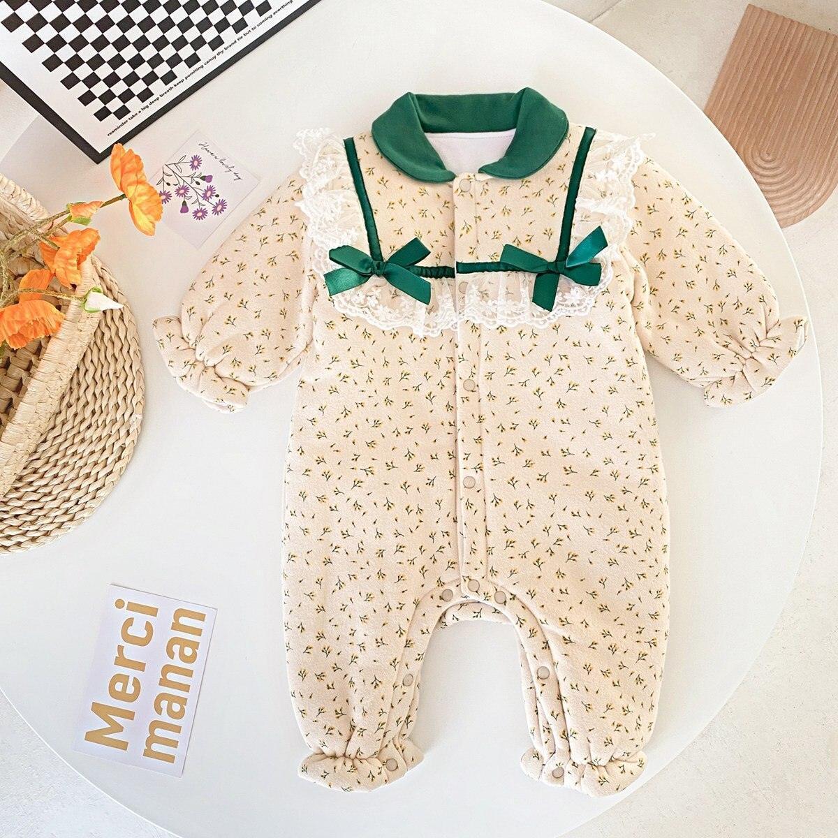 Floral Bow Bodysuit - Belle Baby