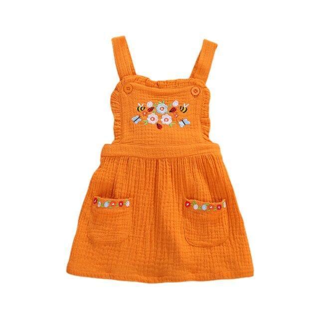 Floral Overall Dress - Belle Baby