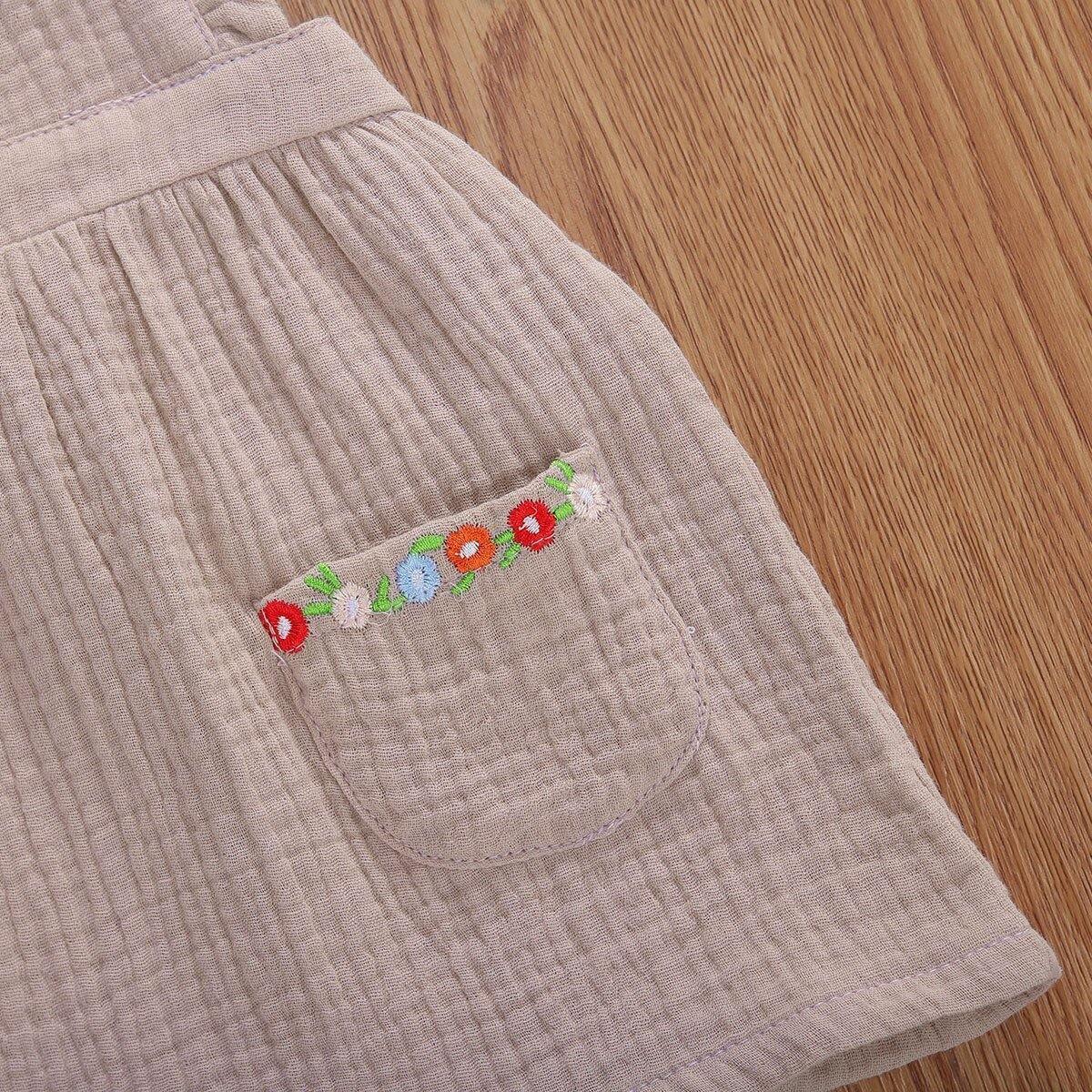 Floral Overall Dress - Belle Baby
