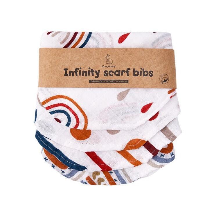 Four Muslin Baby Bib Set - Belle Baby