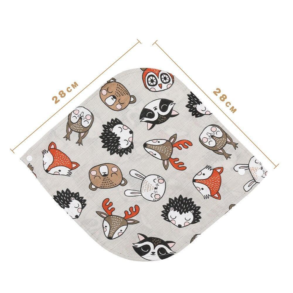 Four Muslin Baby Bib Set - Belle Baby