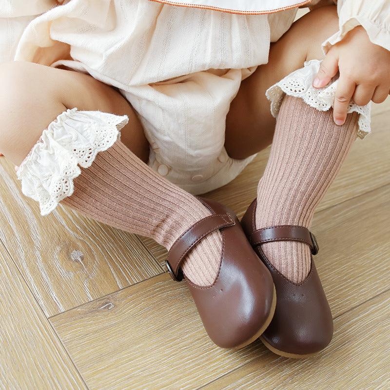 Frilled Lace Socks (two pairs) - Belle Baby