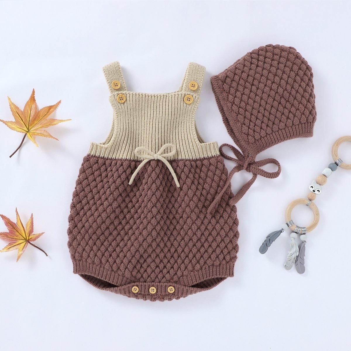 Funky Romper & Bonnet Set - Belle Baby