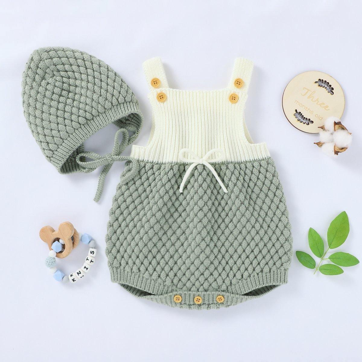 Funky Romper & Bonnet Set - Belle Baby