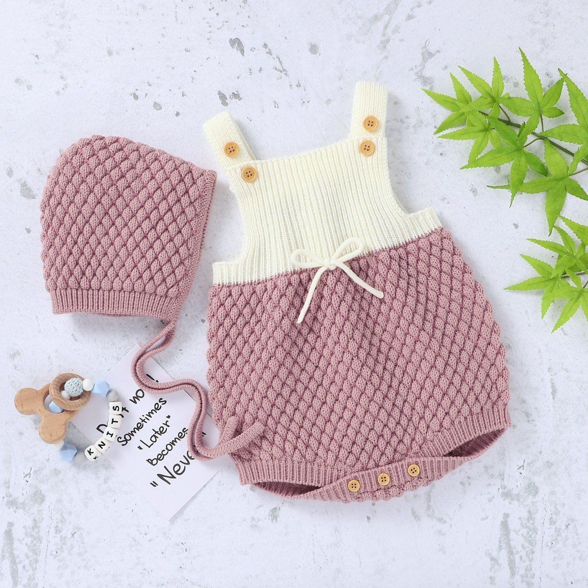 Funky Romper & Bonnet Set - Belle Baby