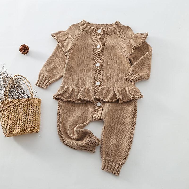 Knitted Flared Jumpsuit - Belle Baby