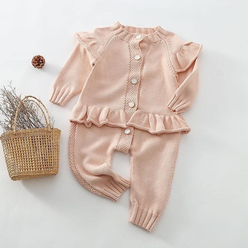 Knitted Flared Jumpsuit - Belle Baby