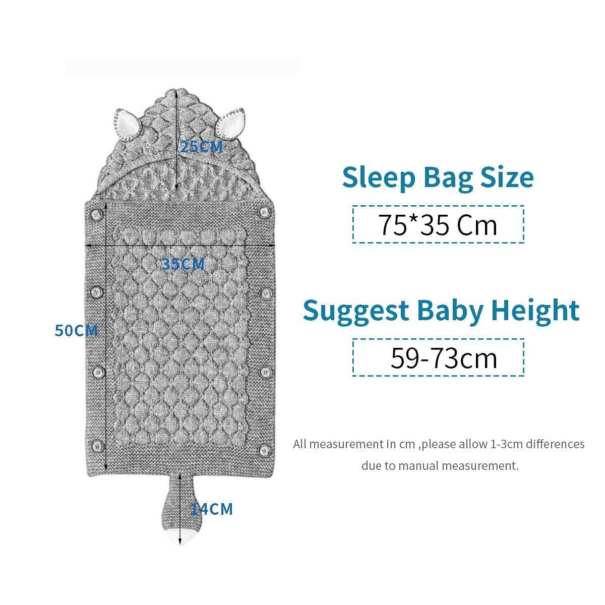 Knitted Fox Baby Pram Sleeping Bag - Belle Baby