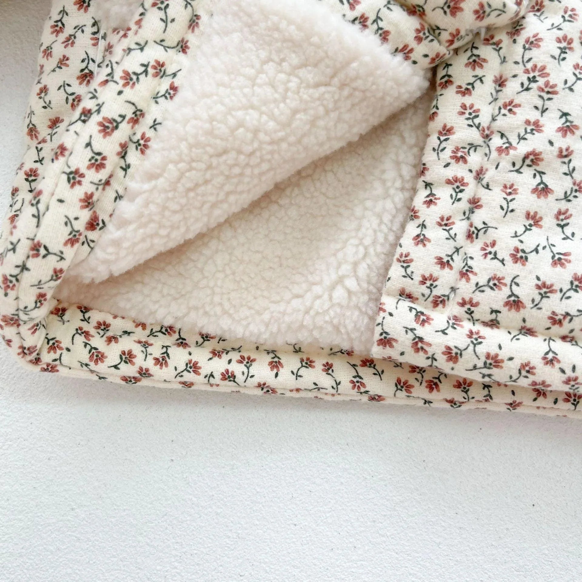 Lace Collar Floral Coat - Belle Baby
